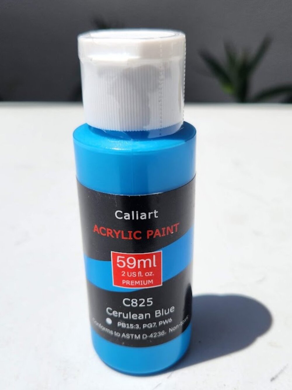 NEW Caliart Acrylic Paint Cerulean Blue C825 Color 59ml, 2oz Art Craft Paints Pa
